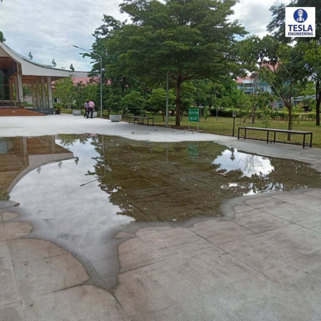 14road lifting3 แก้ไขพื้นทรุด น้ำขังเป็นแอ่งกระทะ ซ่อมพื้นทรุด