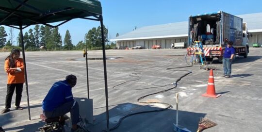 ซ่อมถนนทรุด ซ่อมคอนกรีตแตกร้าว ถนนทรุด