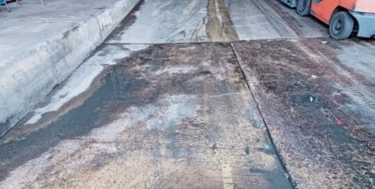 ซ่อมถนนทรุด ซ่อมคอนกรีตแตกร้าว ถนนทรุด