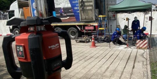 ซ่อมถนนทรุด ซ่อมคอนกรีตแตกร้าว ถนนทรุด