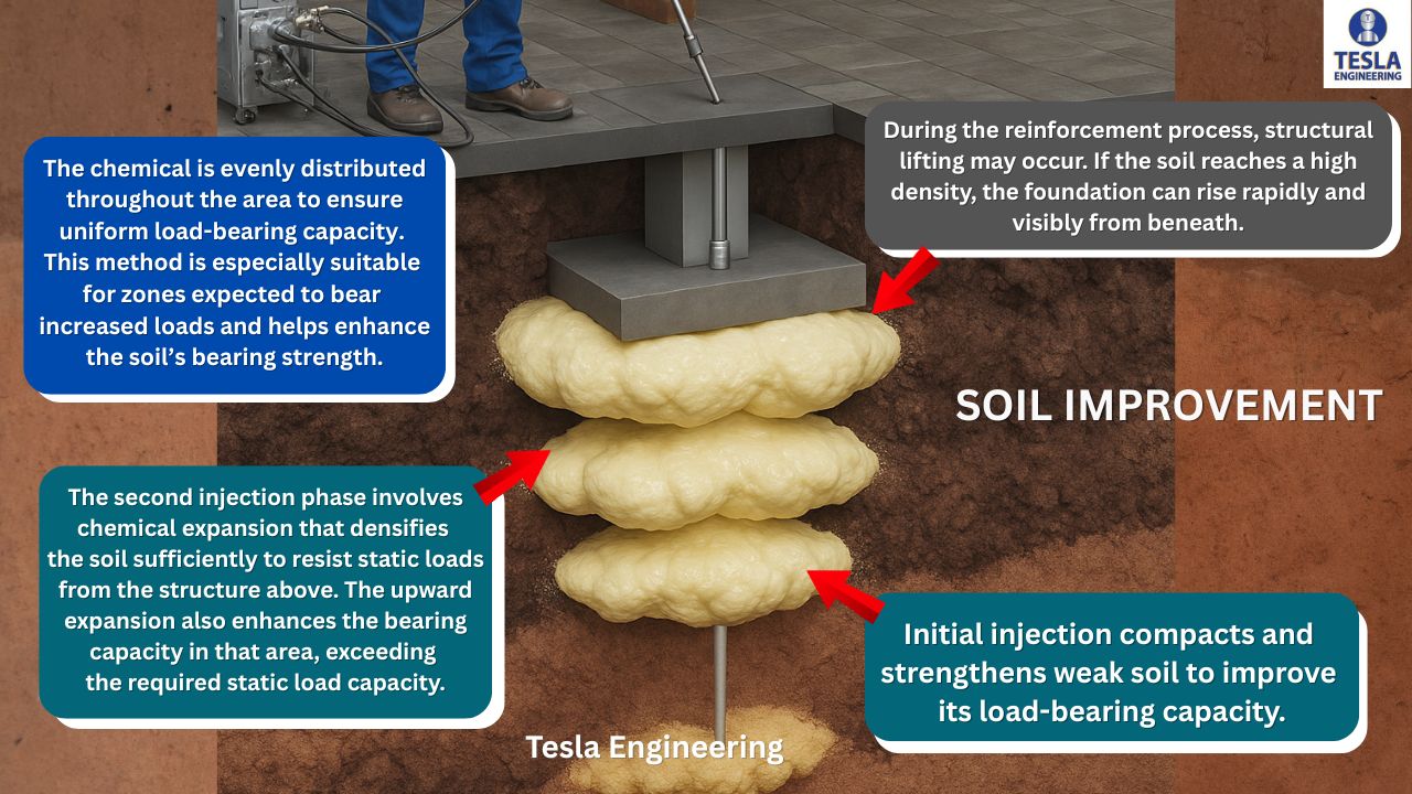 Residential Foundation Repair Using Polyurethane Ground Injection
