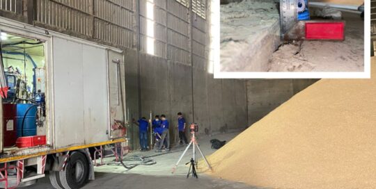 ซ่อมพื้นโกดังทรุด ซ่อมพื้นโกดังแตกร้าว ฉีดPU Foamซ่อมพื้นทรุด