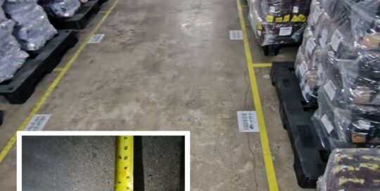 แก้ไขปัญหาน้ำขังในโกดังด้วยการฉีดโฟม PU ยกพื้นทรุดโดยไม่ต้องทุบพื้น