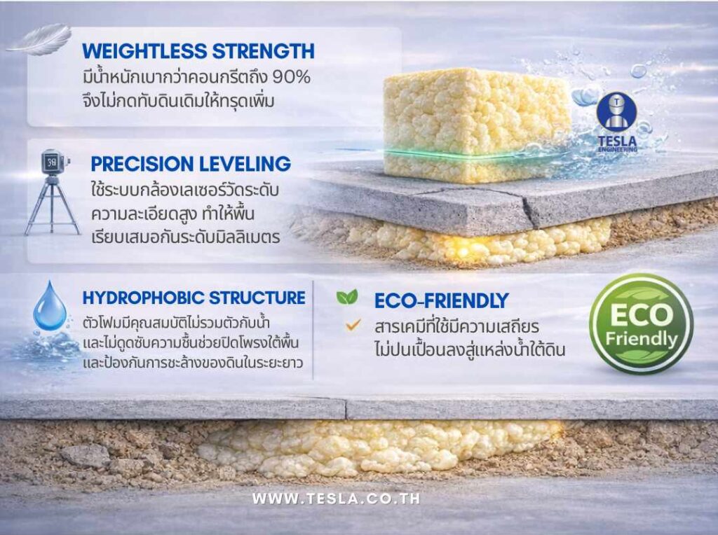 จุดเด่นของเทคโนโลยี PU Foam